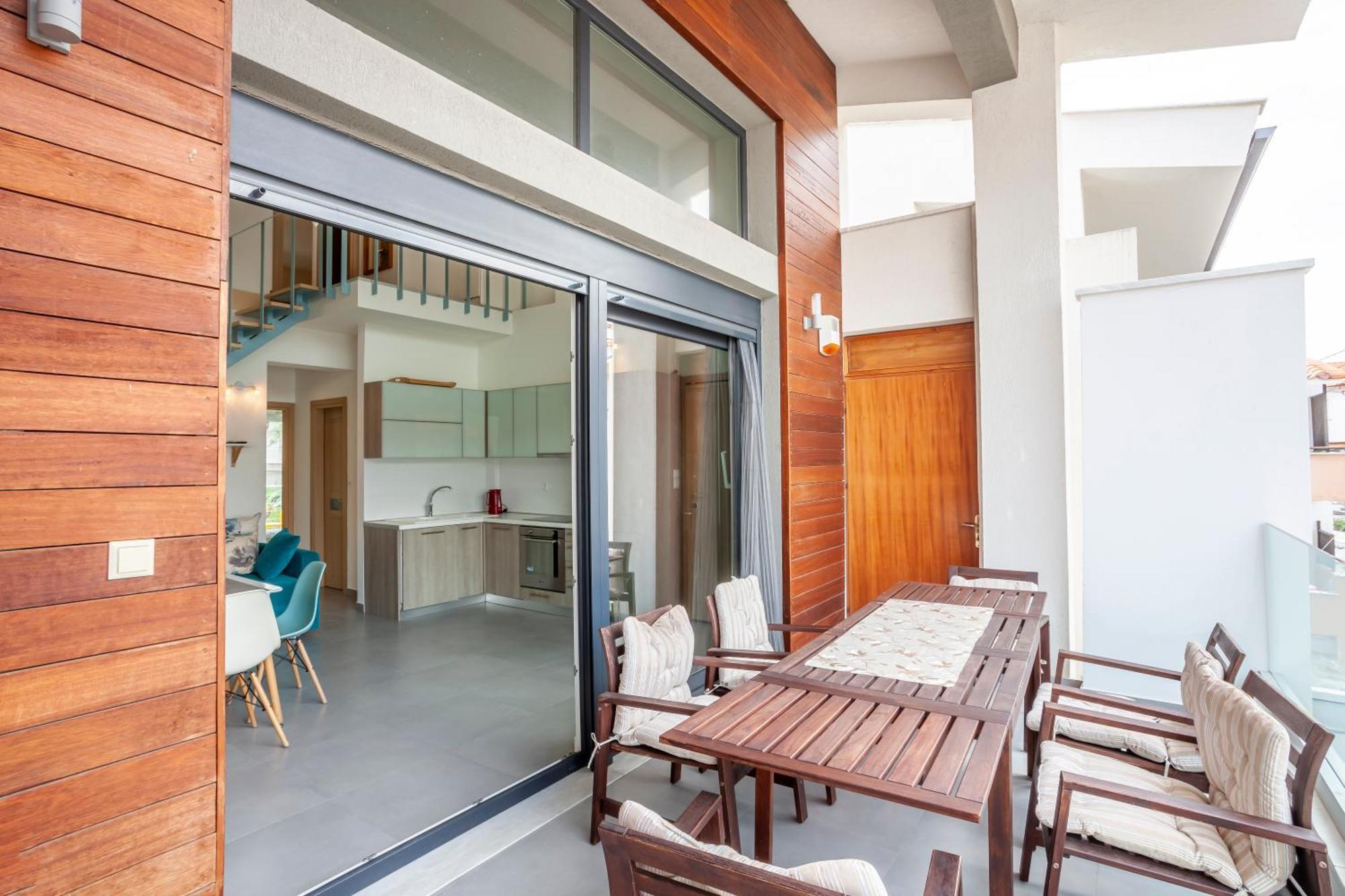 Aleksia Seaside Deluxe Apartment Pefkochori Eksteriør bilde