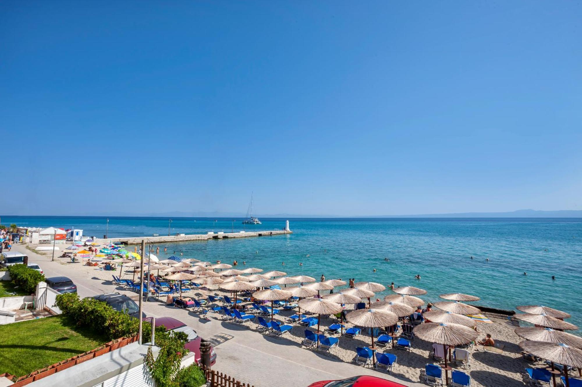 Aleksia Seaside Deluxe Apartment Pefkochori Eksteriør bilde