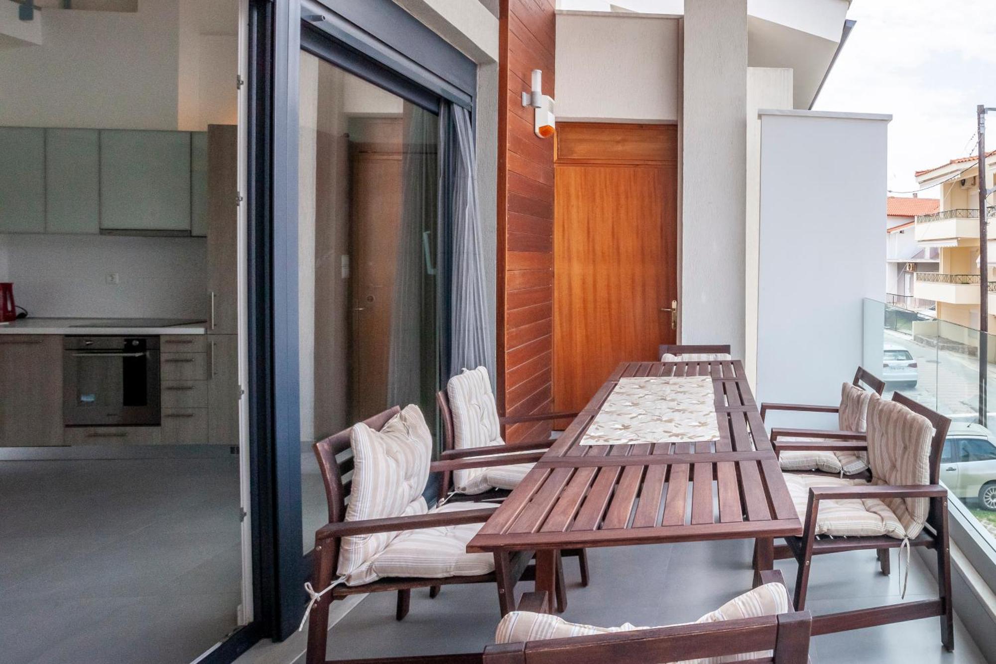 Aleksia Seaside Deluxe Apartment Pefkochori Eksteriør bilde